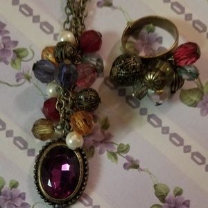 Necklace with matching ring